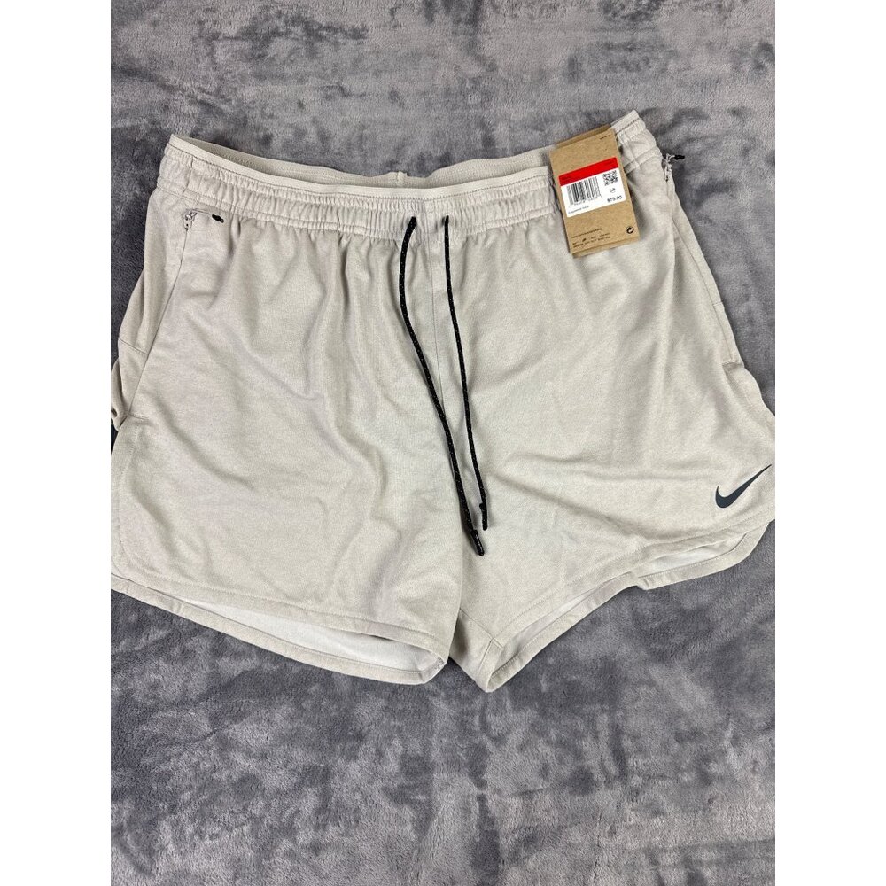 Size Large - $75 Nike Running Division Stride Grey 4" Running Shorts